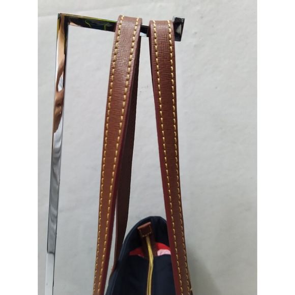 Dooney & Bourke Blue Nylon Double Handles Zipper Tote Shoulder Bag - Picture 5 of 16